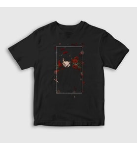 Presmono Unisex Çocuk Siyah Chrollo Lucilfer V1 Anime Hunter X Hunter T-Shirt 267872tt