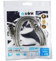 SL-U2015 Usb2.0 1.5m Şeffaf Yazıcı Kablosu, Şeffaf