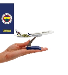 Zekupp Boeing 737-800 1/250 Ölçek Fenerbahçe Lisanslı Beyaz Tasarım Maket Uçak  (UCK0197)