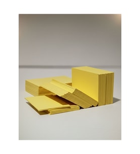 Sarı Boş Kelime Kartları Etiket 5X8cm 100 Adet Boş Kart Boş Kartvizit