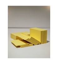 Sarı Boş Kelime Kartları Etiket 5X8cm 100 Adet Boş Kart Boş Kartvizit