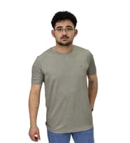 Erkek Sıfıryaka Düz Merserize Tişört T6034 BGL-ST04527 (Haki)