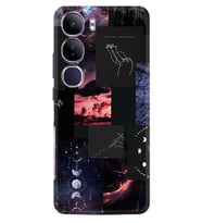 Vivo V40 Lite Kılıf Boutique Baskılı Resimli Ay Pattern Pcode -030