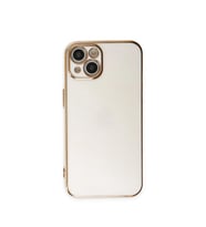 Apple İphone 15 Kılıf Volet Silikon - Beyaz