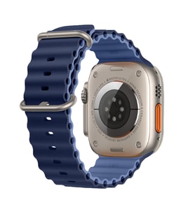 E2M APPLE WATCH 42-44-45-49MM KRD-28 OCEAN ÇİFT RENKLİ LACİVERT KORDON