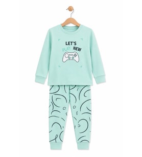 Monox Erkek Çocuk Mevsimlik Pamuk Lets Pijama Takımı