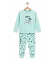 Monox Erkek Çocuk Mevsimlik Pamuk Lets Pijama Takımı