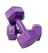 Ecgspor 3 Kg Mor Dambıl Seti 3 Kg x 2 Adet Toplam 6 Kg Ağırlık Seti