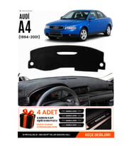 AUDI A4 (1994-2001) Uyumlu Torpido Örtüsü Torpido Kılıfı - Siyah