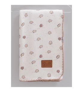 İncibaby Naturel Pamuklu Çift Taraflı Triko&Welsoft Unisex Lux Ymuşacık Beb