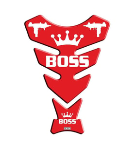 Universal Motosiklet Tank Pad Boss Kırmızı