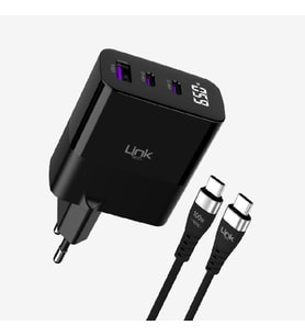 G853 Premium Type-C Cable 65W 3 Ports Super SI Charger
