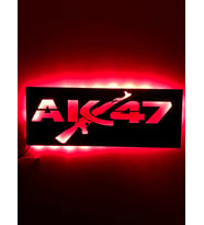 Ak-47 Led Işıklı Tablo