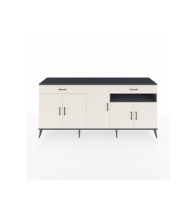 Hyperion Konsol 5 Raflı 2 Çekmeceli 5 Kapaklı 220x44x99 Antrasit-Aytaşı