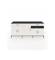 Hyperion Konsol 5 Raflı 2 Çekmeceli 5 Kapaklı 220x44x99 Antrasit-Aytaşı