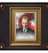 ÖZEL SERİ ALTIN VARAKLI ATATÜRK TABLO S1020
