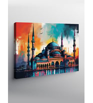 Kanvas Tablo Cami Manzarası