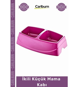 #Petshop Dayanıklı 1 Sınıf Plastik Küçük Irk Kedi Köpek Servis Kabı Hijyeni İkili Küçük Mama Su Kabı