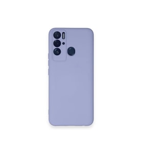 Newface Tecno Pova Neo Kılıf Nano içi Kadife Silikon - Lila