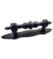 Antika Tarz Dekoratif Pirinç Ağır Kapı Çekme Kolu - Küçük, 215x40 mm, Oksit