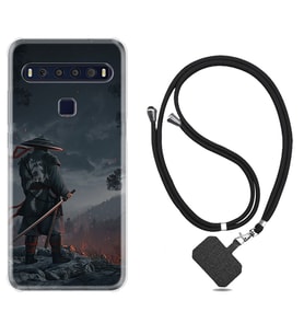 TCL 10L 10 Plus 10SE 20E 20SE 30 L7 Kılıf Boyun Askılı Silikon Warrior 1653