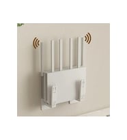 2 Adet Beyaz Matkap Gerektirmeyen Duvar Tipi Modem Tutucu  Wi-Fi Askı Aparatı  Pratik Düzenleyici