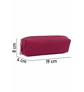 Nemo Bags Kalemlik Tek Cepli Krinkıl Su Geçirmez Kalem Kutusu (Bordo)