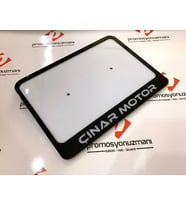 Motor Plakalik Özel Ölçü Tamamen Pleksi Lazer Kesim Isimli Küçük Plaka 12 x 18 cm A. P. P.