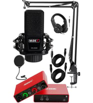 Midex Central-RD Pack-1 Stüdyo Kayıt Ekipmanları GLX-700RD Ses Kartı MX-2020 Stüdyo Mikrofon