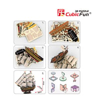 Cubic Fun 3D 189 Parça Puzzle HMS Victory Donanma Gemisi