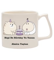 İsme Özel Kupa Bardak - Happy Birthday