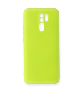 Xiaomi Redmi 9 Kılıf Nano İçi Kadife Silikon - Sarı