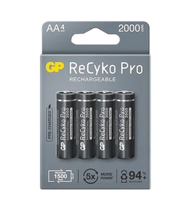 Gp Recyko Pro AA 2000 Mah Şarjlı 4'lü Pil