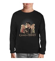 Game of Stones Siyah Çocuk Sweatshirt