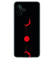 General Mobile GM 24 Pro Kılıf Silikon Desen Özel Seri Red Moon 1710