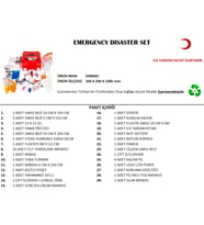 Büyük Boy Acil Afet Seti Deprem Yardım Seti