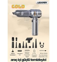 Gold 160000pa El Kablosuz Süpürge Motor Temizleme Makinesi Güçlü Emişli Vakum Araba Hava