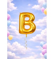 1 MT Gold Harf Balon Helyumsuz Paketli Kargo Gönderimi