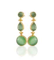 Kadir Jewellery 22 Ayar Altın Kaplama Vintage Küpe -El İşçiliği Ve Hipoalerjenik Küpe