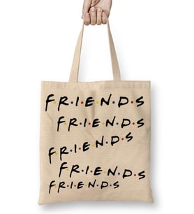 Friends Friends Friends Bez Çanta Uzun Saplı