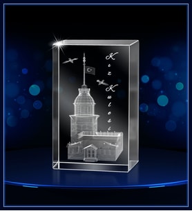 3d Kristal Kız Kulesi (Gerçek 3 Boyutlu Görüntü)