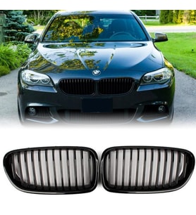 Bmw 5 Serisi F10 M Paket Ön Panjur Seti Parlak Siyah 2010-2016