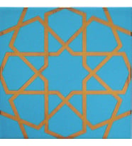 Armada Çini 20x20 Cm SP 89 Turkuaz Metalik Kütahya Çini Karo