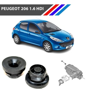 Otozet Peugeot 206 1.6 HDI Hava Filtre Kutu Lastiği 2 Adetli Takım 1422A3