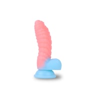 Karanlıkta Parlayan Tırtıklı Dildo Ultra Yumuşak Realistik Yapay Penis