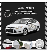 Ford Focus 3 Oto Araç Kapı Koruma Fitili 5metre Parlak Beyaz Renk