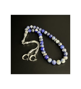 Lapis 8mm 33lük Doğal Taş Tesbih (Mavi)