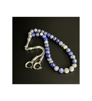 Lapis 8mm 33lük Doğal Taş Tesbih (Mavi)