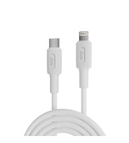 Juo 27W USB Type-C to Lightning iPhone iPad ile Uyumlu Silikon Hızlı Şarj ve Data Kablosu Beyaz 2