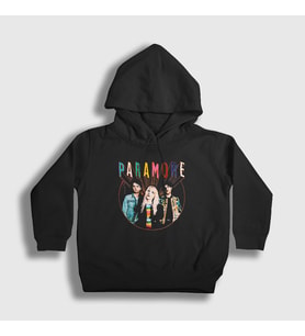 Presmono Unisex Çocuk Siyah Band Müzik Paramore Kapüşonlu Sweatshirt 479348tt